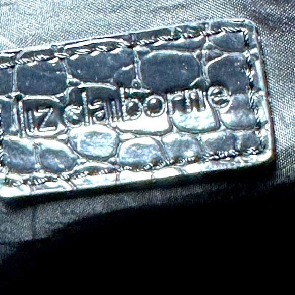 Liz Claiborne Small Duffle/Handbag in EUC. Black w/Silver Tone Hardware. - Picture 11 of 13